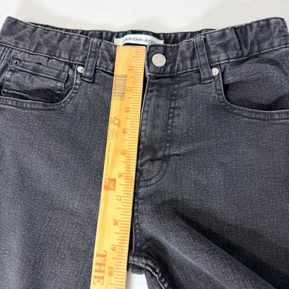 Calvin Klein Jeans Slim Straight Womens Size 16 Dark Wash Stretch Denim - Picture 8 of 14